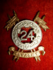 24th Cavalry - Pakistan Armoured Corps Cap Badge  